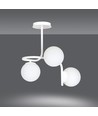 Kalf 3 Hvid loftslampe - Ø15 cm, E14, 230V, uden lyskilde