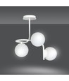 Kalf 3 Hvid loftslampe - Ø15 cm, E14, 230V, uden lyskilde