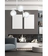 Kalf 3 Hvid loftslampe - Ø15 cm, E14, 230V, uden lyskilde