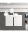 Kalf 3 Hvid loftslampe - Ø15 cm, E14, 230V, uden lyskilde