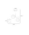 Kalf 3 Hvid loftslampe - Ø15 cm, E14, 230V, uden lyskilde
