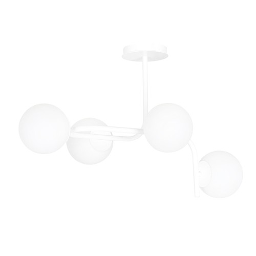 Kalf 4A Hvid loftslampe - Ø15 cm, E14, 230V, uden lyskilde