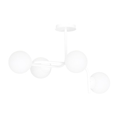 Kalf 4A Hvid loftslampe - Ø15 cm, E14, 230V, uden lyskilde