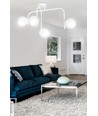 Kalf 4B Hvid loftslampe - Ø15 cm, E14, 230V, uden lyskilde