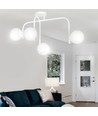 Kalf 4B Hvid loftslampe - Ø15 cm, E14, 230V, uden lyskilde