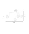 Kalf 4B Hvid loftslampe - Ø15 cm, E14, 230V, uden lyskilde