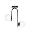 Kalf 2 Sort loftslampe - Ø15 cm, E14, 230V, uden lyskilde