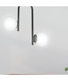 Kalf 2 Sort loftslampe - Ø15 cm, E14, 230V, uden lyskilde