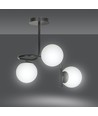 Kalf 3 Sort loftslampe - Ø15 cm, E14, 230V, uden lyskilde