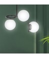 Kalf 3 Sort loftslampe - Ø15 cm, E14, 230V, uden lyskilde
