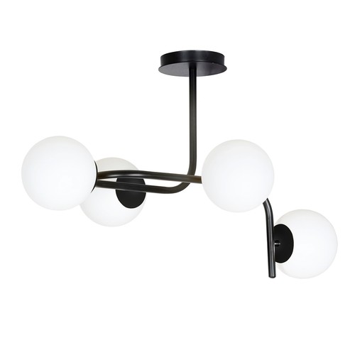 Kalf 4A Sort loftslampe - Ø15 cm, E14, 230V, uden lyskilde