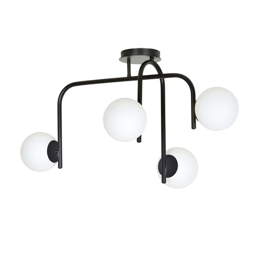 Kalf 4B Sort loftslampe - Ø15 cm, E14, 230V, uden lyskilde