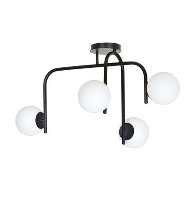 Kalf 4B Sort loftslampe - Ø15 cm, E14, 230V, uden lyskilde