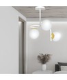 Ragnar 3 Hvid/Guld loftslampe - Ø15 cm, E14, 230V, uden lyskilde