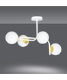 Ragnar 4A Hvid/Guld loftslampe - Ø15 cm, E14, 230V, uden lyskilde