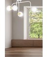 Ragnar 4B Hvid/Guld loftslampe - Ø15 cm, E14, 230V, uden lyskilde