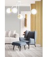 Ragnar 4B Hvid/Guld loftslampe - Ø15 cm, E14, 230V, uden lyskilde