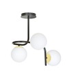 Ragnar 3 Sort/Guld loftslampe - Ø15 cm, E14, 230V, uden lyskilde