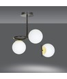 Ragnar 3 Sort/Guld loftslampe - Ø15 cm, E14, 230V, uden lyskilde