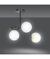 Ragnar 3 Sort/Guld loftslampe - Ø15 cm, E14, 230V, uden lyskilde