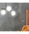 Ragnar 3 Sort/Guld loftslampe - Ø15 cm, E14, 230V, uden lyskilde