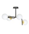 Ragnar 4A Sort/Guld loftslampe - Ø15 cm, E14, 230V, uden lyskilde