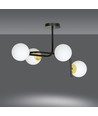 Ragnar 4A Sort/Guld loftslampe - Ø15 cm, E14, 230V, uden lyskilde