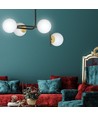 Ragnar 4A Sort/Guld loftslampe - Ø15 cm, E14, 230V, uden lyskilde