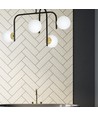 Ragnar 4B Sort/Guld loftslampe - Ø15 cm, E14, 230V, uden lyskilde