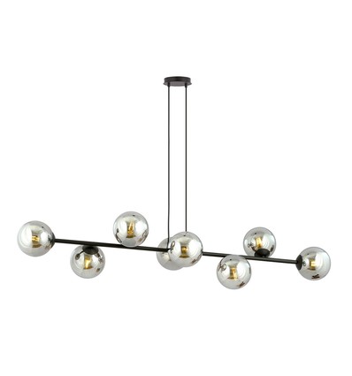 Rossi 8 Sort/Grafit pendellampe - Ø14 cm, E14, 230V, uden lyskilde