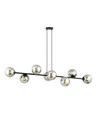 Rossi 8 Sort/Grafit pendellampe - Ø14 cm, E14, 230V, uden lyskilde