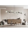 Rossi 8 Sort/Grafit pendellampe - Ø14 cm, E14, 230V, uden lyskilde