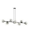 Rossi 8 Sort/Grafit pendellampe - Ø14 cm, E14, 230V, uden lyskilde
