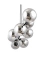 Rossi 8 Sort/Grafit pendellampe - Ø14 cm, E14, 230V, uden lyskilde