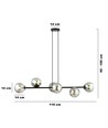 Rossi 6 Sort/Grafit pendellampe - Ø14 cm, E14, 230V, uden lyskilde