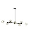 Rossi 8 Sort/Transparent pendellampe - Ø14 cm, E14, 230V, uden lyskilde