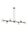 Rossi 8 Sort/Transparent pendellampe - Ø14 cm, E14, 230V, uden lyskilde