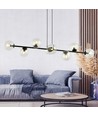 Rossi 8 Sort/Transparent pendellampe - Ø14 cm, E14, 230V, uden lyskilde