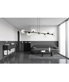 Rossi 8 Sort/Transparent pendellampe - Ø14 cm, E14, 230V, uden lyskilde