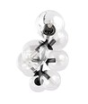 Rossi 8 Sort/Transparent pendellampe - Ø14 cm, E14, 230V, uden lyskilde