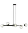 Rossi 6 Sort/Transparent pendellampe - Ø14 cm, E14, 230V, uden lyskilde