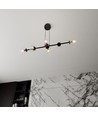 Rossi 6 Sort/Transparent pendellampe - Ø14 cm, E14, 230V, uden lyskilde