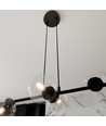 Rossi 6 Sort/Transparent pendellampe - Ø14 cm, E14, 230V, uden lyskilde