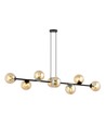 Rossi 8 Sort/Rav pendellampe - Ø14 cm, E14, 230V, uden lyskilde
