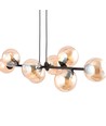 Rossi 8 Sort/Rav pendellampe - Ø14 cm, E14, 230V, uden lyskilde