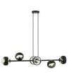 Rossi 6 Sort Stribe pendellampe - Ø14 cm, E14, 230V, uden lyskilde