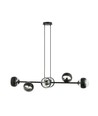 Rossi 6 Sort Stribe pendellampe - Ø14 cm, E14, 230V, uden lyskilde