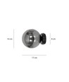 Rossi K1 Sort/Grafit pendellampe - Ø14 cm, E14, 230V, uden lyskilde