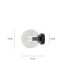 Rossi K1 Sort/Transparent pendellampe - Ø14 cm, E14, 230V, uden lyskilde