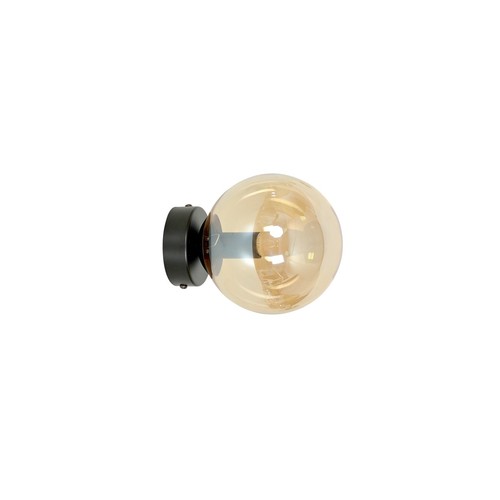 Rossi K1 Sort/Rav pendellampe - Ø14 cm, E14, 230V, uden lyskilde